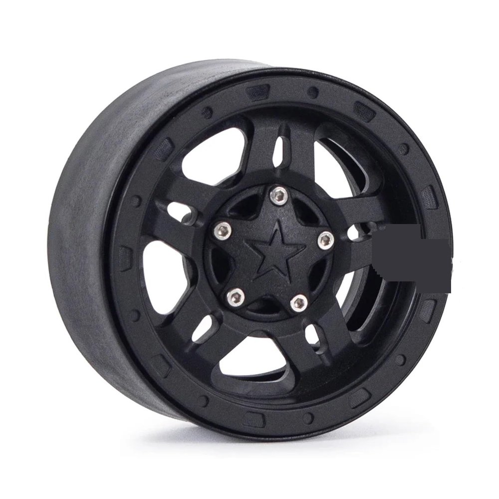 1PCS/4PCS Molded Nylon 2.2" Beadlock Wheels Rim 64x36mm 1/10 RC Crawler for TRX6 TRX4 for Wraith confident(1PCS)
