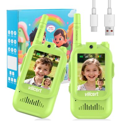 vilicert Kids Video Walkie Talkies for Boys Ages 3-12, for Kids & Stocking Stuffers for Boys, Long Range Walkie Talkie Toy Set, Birthday Gifts Toys for Boys and Grandkids