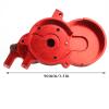 Aluminum Alloy Transmission Case Housing Set, RC Gearbox Cover for Redcat GEN8 1/10 RC Car, CNC Machined PTFE Coated Hardened Alloy 6061 - T6, Upgrade Original Parts with Lightweig (Red) view 4