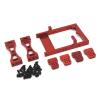 for WPL for C14 C24 C24-1 B14 B24 1/16 Metal Servo Mount Bracket Beam Crossbeam Shock Tower Set RC Car Upgrade Parts Accessories RC Vehicles Parts(Red) view 1