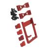 for WPL for C14 C24 C24-1 B14 B24 1/16 Metal Servo Mount Bracket Beam Crossbeam Shock Tower Set RC Car Upgrade Parts Accessories RC Vehicles Parts(Red) view 2