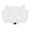 Halloween Fursuit Kitty Fox Mask,Realistic Fox Cat Mask,Furry Foxy Masks Therian Costume for Animal Role-Play Party (White) view 1