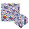 CUPADA Baby Face Towels Muslin Washcloths Colorful Soccer Ball Absorbent Wash Wipes Soft Towel for Newborn Infant 5Pcs view 1