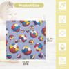CUPADA Baby Face Towels Muslin Washcloths Colorful Soccer Ball Absorbent Wash Wipes Soft Towel for Newborn Infant 5Pcs view 2