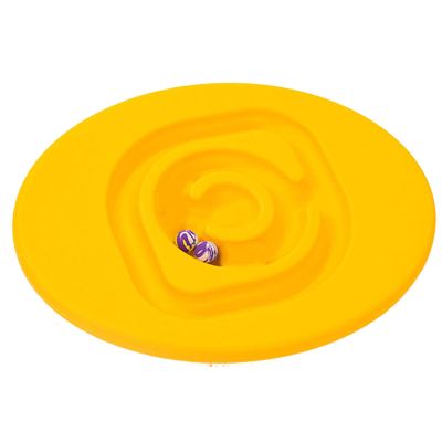Xiuganpo Kids Rocking Snail Seesaw Balance Board with 2 Elastic Balls, Sensory Training Rocking Board, Attractive Balance Training Equipment, Children Indoor Outdoor Activity (Yellow)