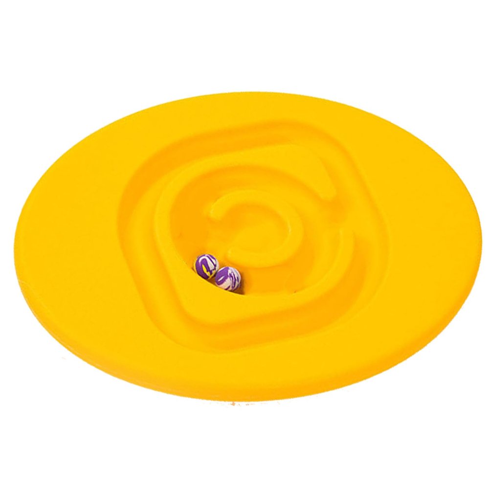 Xiuganpo Kids Rocking Snail Seesaw Balance Board with 2 Elastic Balls, Sensory Training Rocking Board, Attractive Balance Training Equipment, Children Indoor Outdoor Activity (Yellow)