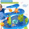 Vahlbeste Water Table for Toddlers 1-3, Kids Water Table, 3-Tier Water Tables for Toddlers 3-5 Features Swimming Dolphins & Crabs, Rain Showers Splash Pond, Activity Sensory Play Table for Boys Girls view 2