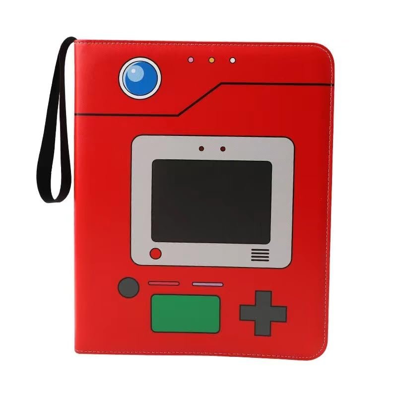 Universal 9-Pocket Trading Card Binder, 50 Pages for 450+ Pokemon Cards - Eevee Pokedex Gengar Binder for Sports/Game Cards & Collectibles