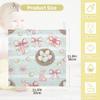 CUPADA Baby Washcloths Muslin Face Towels Easter Eggs Bunnies Bow Absorbent Soft Wipe Towel - 3 Pack Soft Wash Wipes for Infant Newborn Gifts view 2