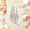 CUPADA Baby Washcloths Muslin Face Towels Easter Eggs Bunnies Bow Absorbent Soft Wipe Towel - 3 Pack Soft Wash Wipes for Infant Newborn Gifts view 4