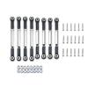 RC Connecting Rod Parts For WPL B1 B14 B-14 B24 B-24 C14 1/16 Metal Pull Steering Rod Servo Base RC Crawler Car Spare Parts Upgrade Accessories(Black) view 1