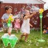 AIERSA Flower Bubble Stand Machine,Sunflower Bubble Maker with Lights, Tall Adjustable Rechargeable Automatic Bubble Blower for Outdoor Backyard Party view 1