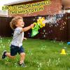 AIERSA Flower Bubble Stand Machine,Sunflower Bubble Maker with Lights, Tall Adjustable Rechargeable Automatic Bubble Blower for Outdoor Backyard Party view 3