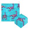 CUPADA Baby Face Towels Muslin Washcloths Purple Scorpion Playful Absorbent Wash Wipes Soft Towel for Newborn Infant 5Pcs view 1