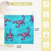CUPADA Baby Face Towels Muslin Washcloths Purple Scorpion Playful Absorbent Wash Wipes Soft Towel for Newborn Infant 5Pcs view 2