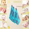 CUPADA Baby Face Towels Muslin Washcloths Purple Scorpion Playful Absorbent Wash Wipes Soft Towel for Newborn Infant 5Pcs view 4