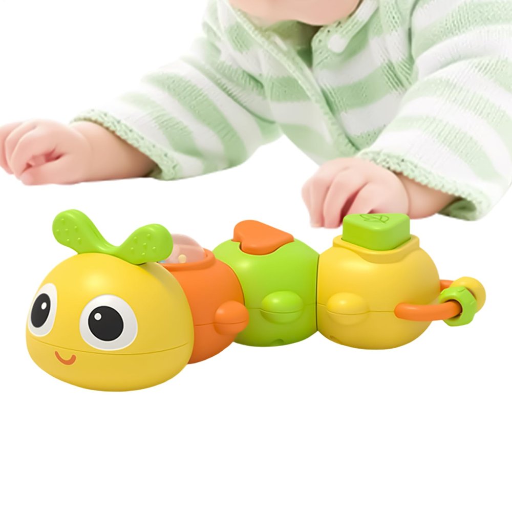 Caterpillar Toy - Interactive Cartoon Rattle,Fine Motor Skills Development, Sensory Educational Play, Engaging Handheld Toy | Fun Learning Companion,for Boys Girls Shower Play Birthday Gift