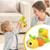 Caterpillar Toy - Interactive Cartoon Rattle,Fine Motor Skills Development, Sensory Educational Play, Engaging Handheld Toy | Fun Learning Companion,for Boys Girls Shower Play Birthday Gift view 3