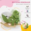 Plush Rocking Horse Toy with Soothing Melodies, Soft Fabric Exterior and Sturdy Wooden Frame for Gentle Motion Play view 3