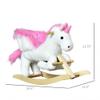 Soft Plush Rocking Horse Toy for Indoor Seating and Gentle Motion Play  Classic Animal-Themed Decorative Accent view 2