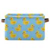 CWUPZAY Duck Storage Basket Canvas Fabric Collapsible Storage Bins Box Organizer Waterproof for Home Bedrooms 1 Pack view 1