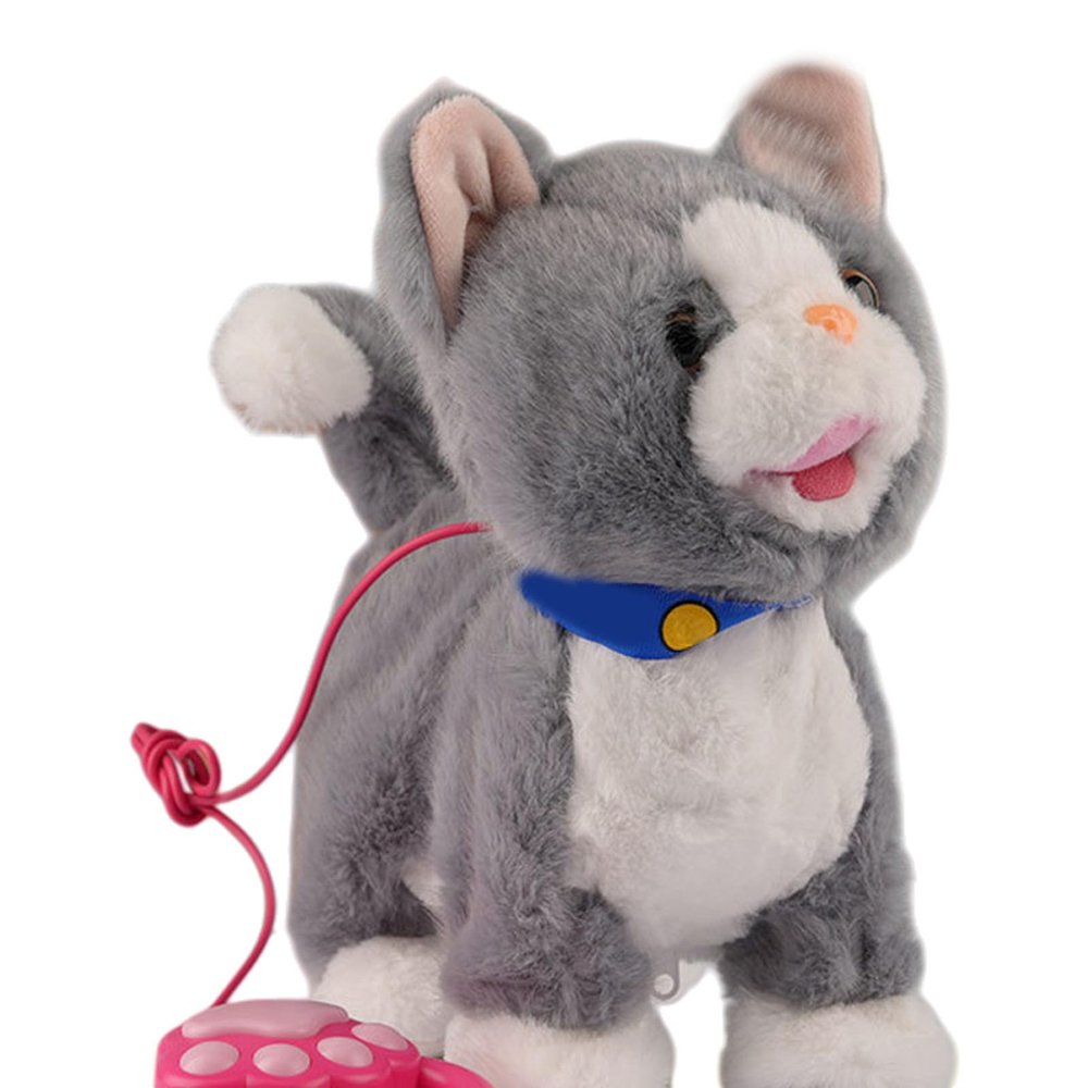 VKCMNWE Wuffy Robot Dog, Robotic Puppy Dog Realistic, Electronic Interactive Plush Puppy Simulation Licking Action with Walking, Barking, Tail Wagging, and Responsive to Touch