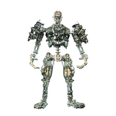 3D Metal Puzzles Skeleton Model Kits, 1250+PCS DIY Assembly Mechanical Steampunk Skull Model, Creative Desk Decorations for Office & Home