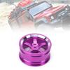 4Pcs 1/10 Aluminum Alloy Wheel Hub RC Accessory, Professional Replacement Parts for HSP 94123 Touring Drift Car, Lightweight Durable Anodized Oxidation Surface with 52mm Diameter, (Purple) view 2