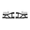 Aluminum 7075-T6 Alloy Rear Lower Suspension Arms for Tamiya 1:10 DT-04 R/C Fighter NXGEN-58741 Upgrades - Black view 1