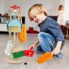 Cndiyald Wooden Pretend Play Kids Cleaning Set, Simulation Housekeeping Toy Educational Polished Set for Toddlers 3+ view 2