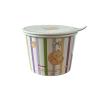 Cartoon bear cute instant noodle bucket home storage ceramic bowl soup bowl-purple view 1