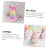 Abaodam Mermaid Tail Birthday Hat, Rainbow Gradient Sequin Crown Cap, Party Headwear for 3-year-old, Glitter Decorative Birthday Supplies view 4