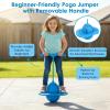 Balance Jumping Ball Childrens with Stable Handle, Indoor Bouncing Board Training Toy for Kids & Adults, High Bounce Exercise Hopper for Balance Training and Fun Play (2*Pink) view 2