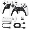 2026 Upgrade M15 Retro Game Stick Pro, 128G, with 40,000 Built-in Classic Video Games, Retro Gaming Console with 23 Emulators, Plug & Play for TV Video Gaming Stick with Dual 2.4G Controllers view 1