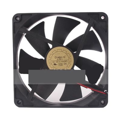D14BH-12 Cooling Fan DC12V 0.70A 140x140x25mm 14CM 14025
