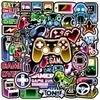 50 Pcs Neon Video Game Stickers for Water Bottle, Cartoon Gamer Video Gaming Sticker, Vinyl Waterproof Laptop Decals for Teens Students Adults view 1