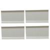 1:12 Dollhouse Wainscoting Panels, 4Pcs White Interior Trim Miniatures for Decor, 3.7x2.1 view 1