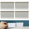 1:12 Dollhouse Wainscoting Panels, 4Pcs White Interior Trim Miniatures for Decor, 3.7x2.1 view 3