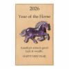 2026 Year of The Horse Lucky Resin Figurine - Clear Green Aventurine Horse Statue, Feng Shui Strength & New Beginnings Decor, Desktop Ornament Gift with Card for Family Friends (Purple) view 1