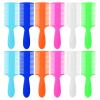 12Pcs Double Sided Dandruff Comb Fine Teeth Pet Comb Plastic Flea Lice Combs with Handle For Adult and Pet To Keep Skin Healthy and Hair Soft (Multi-Colors) view 1