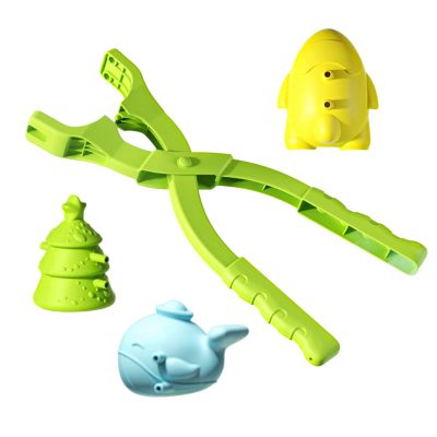Balls Maker, Snowballs, 3pcs Clip Head, Fine Motor Skills Toys, Makers Shapes for Kids Winter Outdoor Beach Toy with Balls, Animal Sand Moulds for Kids, Random Style