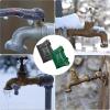 2 Divisions Winter Outdoor Faucet Protectors Progressive Warmth Preserving Fabric Ice Immune Convenience Infant Safe Simple Use Green Faux Leather Faucet Protect Freeze Security view 4