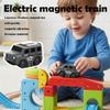 3 Pack Replacement Electric Magnetic Train Cars, Type C Rechargeable Toy Trains for Magnetic Electric Train Set Tracks, Trains for Flexible Race Tracks, Tracks & Cable Not Included view 2