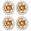 4PCS Universal Aluminum Alloy RC Car Brake Disc Metal Hex Adapter, 1/10 Remote Control Car Accessory, CNC Machined Lightweight Durable Brake Disc with Anodized Surface for RC Sport (Gold) view 2