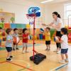Adjustable Basketball Hoop, 4-in-1 Indoor Game Set, 69.3 Inches PP Steel with Build, Kids Basketball Set, Playroom Hoop with Fun Design, Sports Equipment for Boys Girls view 2