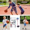 Adjustable Basketball Hoop, 4-in-1 Indoor Game Set, 69.3 Inches PP Steel with Build, Kids Basketball Set, Playroom Hoop with Fun Design, Sports Equipment for Boys Girls view 4