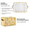 CWUPZAY Yellow Duck Storage Basket Canvas Fabric Collapsible Storage Bins Box Organizer Waterproof for Home Bedrooms 1 Pack view 3