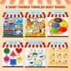 Activity Books for Toddlers 1-3|Felt Montessori Busy Book Learning Toys view 3