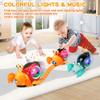 AUTOKAKUM Crawling Toys, Toddler Electric Crab Toy, LED Lights & Music Interactive Baby Toy, Infant Tummy Time Crab Toys for Christmas Birthday Gifts view 4
