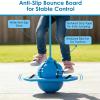 Balance Jumping Ball Childrens with Stable Handle, Indoor Bouncing Board Training Toy for Kids & Adults, High Bounce Exercise Hopper for Balance Training and Fun Play (3*Pink) view 3